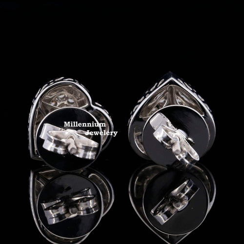 1ct Iced Out Hip Hop Style Round Cut Moissanite Diamond Stud Earring