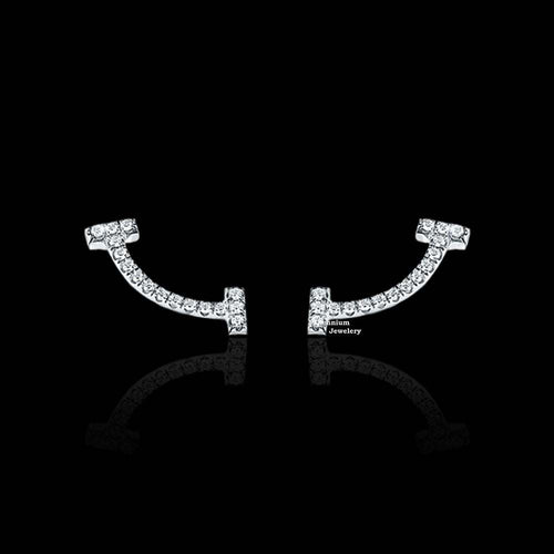 Round Moissanite Climber Earrings For Women