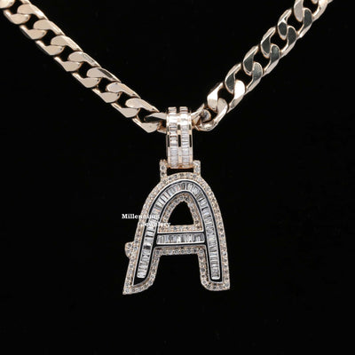 Custom A Moissanite Diamond Total Bust Down Hip Hop Pendant Seven