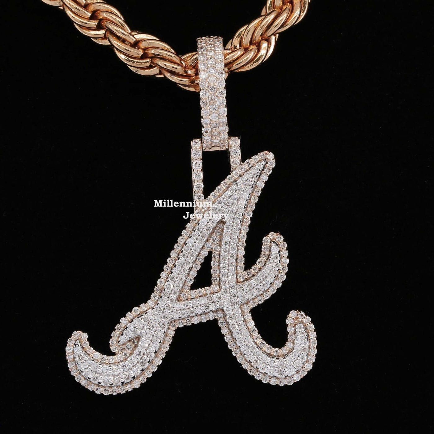 Attractive A Moissanite Diamond Bust Down Hip Hop Style Pendant Fifth