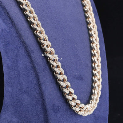 Buy Elegant Moissanite Diamond Embellished Hip Hop Cuban Link Chain With Heavy