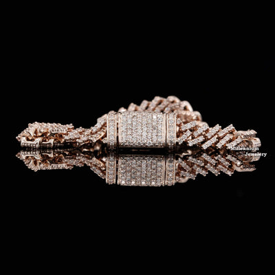 Unique Round Shape Moissanite Diamond Hip Hop Bracelets Sixth