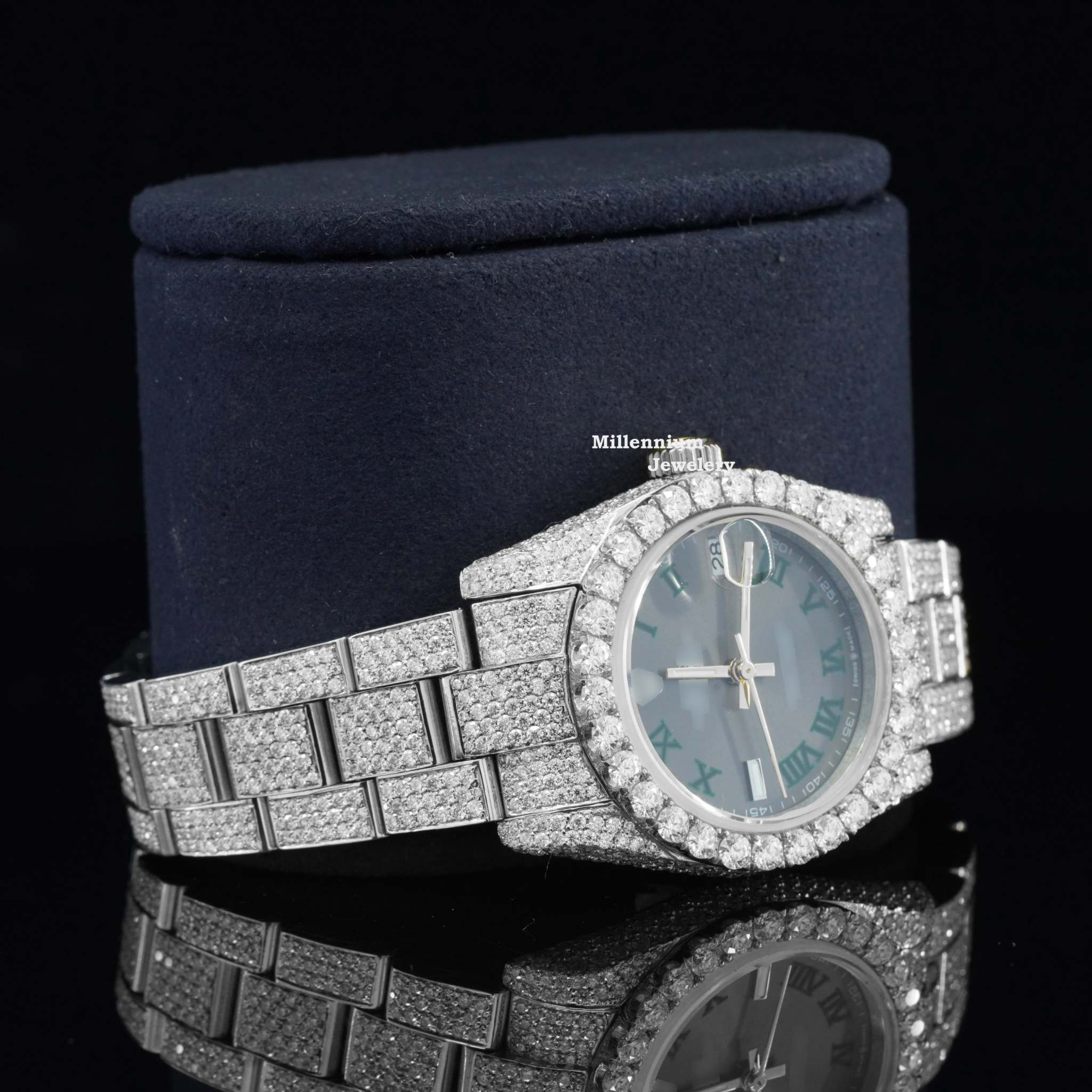 Iced Out Moissanite Diamond And Automatic Superior Watch For Men Second