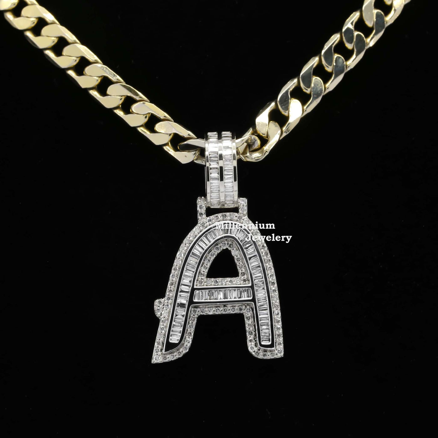 Custom A Moissanite Diamond Total Bust Down Hip Hop Pendant Sixth