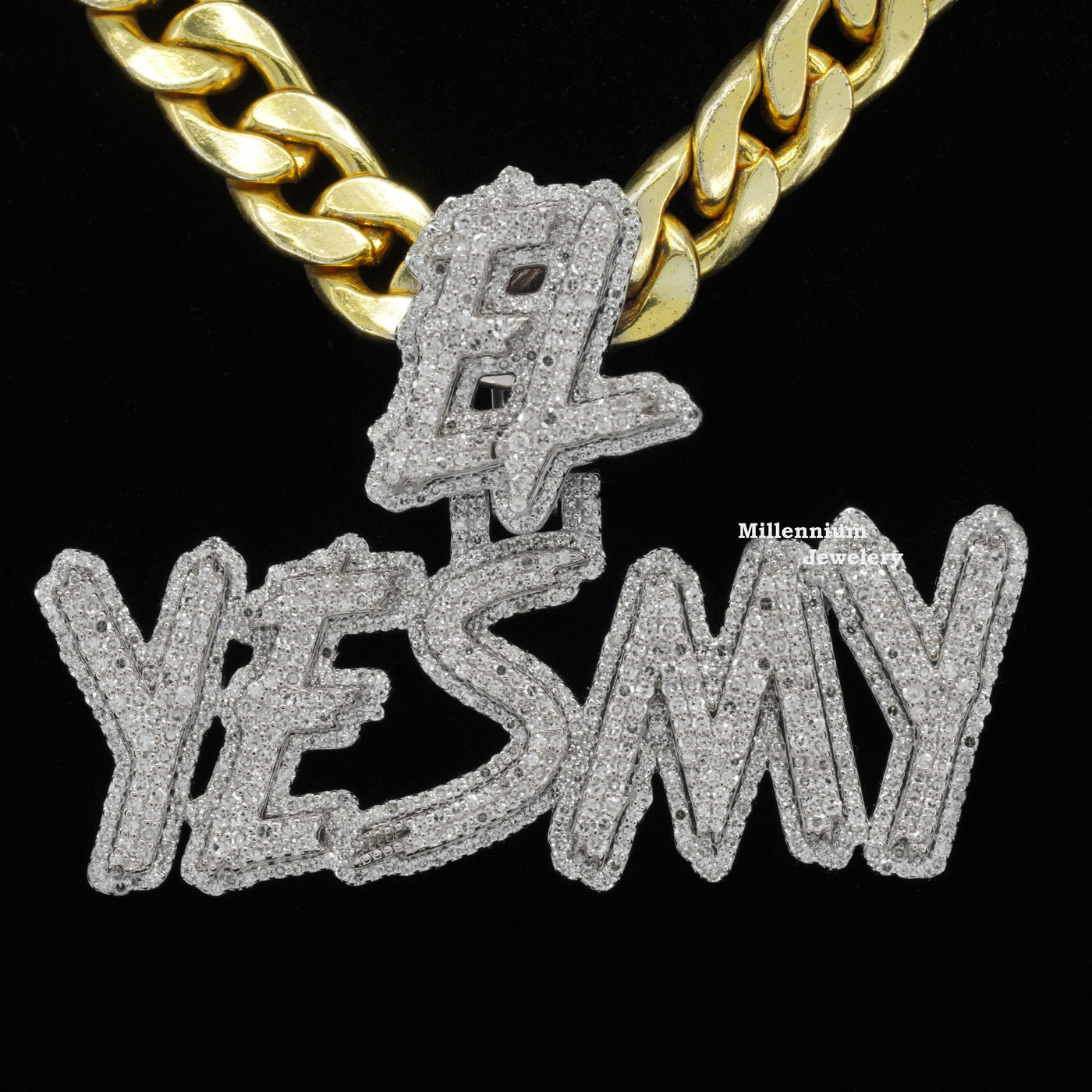 Custom El Yesmy Moissanite Round Diamond Stylish Hip Hop Pendant Sixth