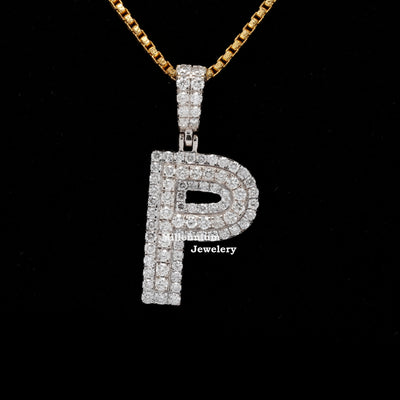 Custom P Phenomenal Moissanite Round Shape Diamond Hip Hop Pendant Seven