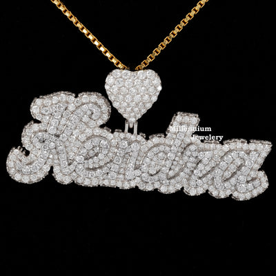 Custom Kendra Name Moissanite Diamond Totally Stylish Hip Hop Pendant Sixth