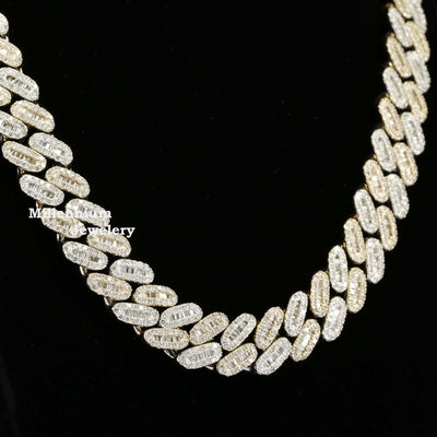 Moissanite Diamond Iced Out Hip Hop Cuban Link Chain For Men