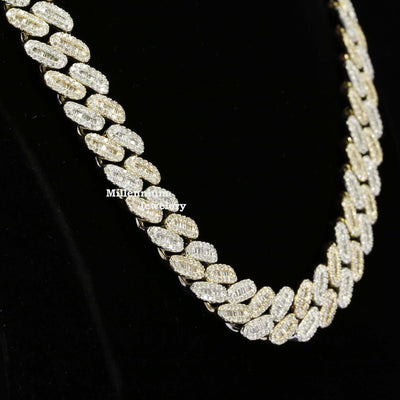 Moissanite Diamond Iced Out Hip Hop Cuban Link Chain For Rapper