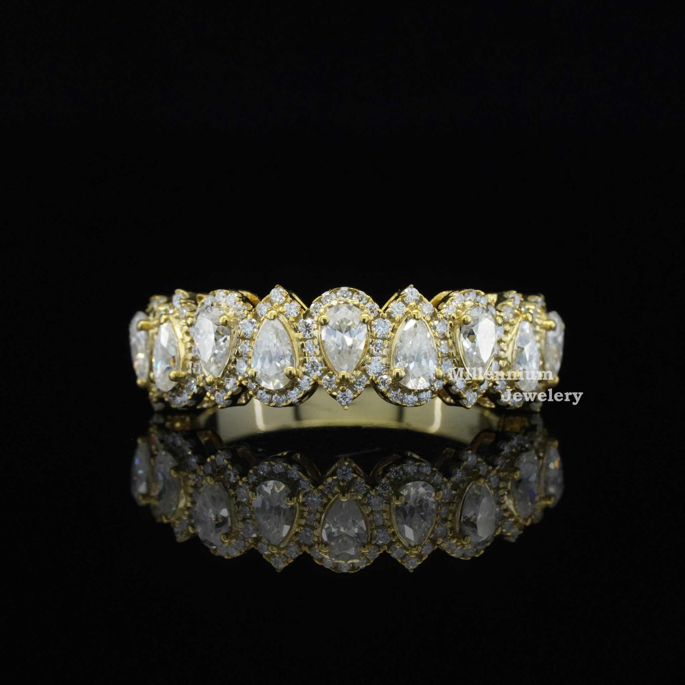 2ct Half Eternity Moissanite Band For Women