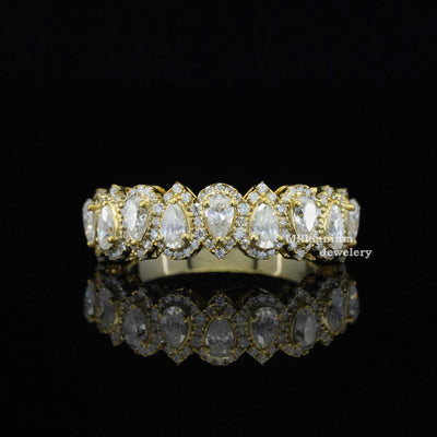 2ct Half Eternity Moissanite Band For Women
