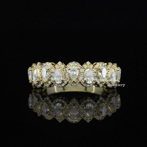 2ct Half Eternity Moissanite Band For Women