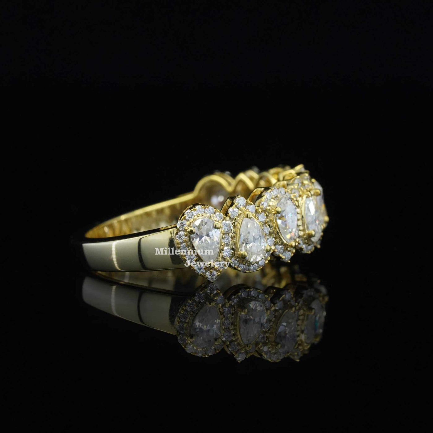 2ct Half Eternity Moissanite Band For Women