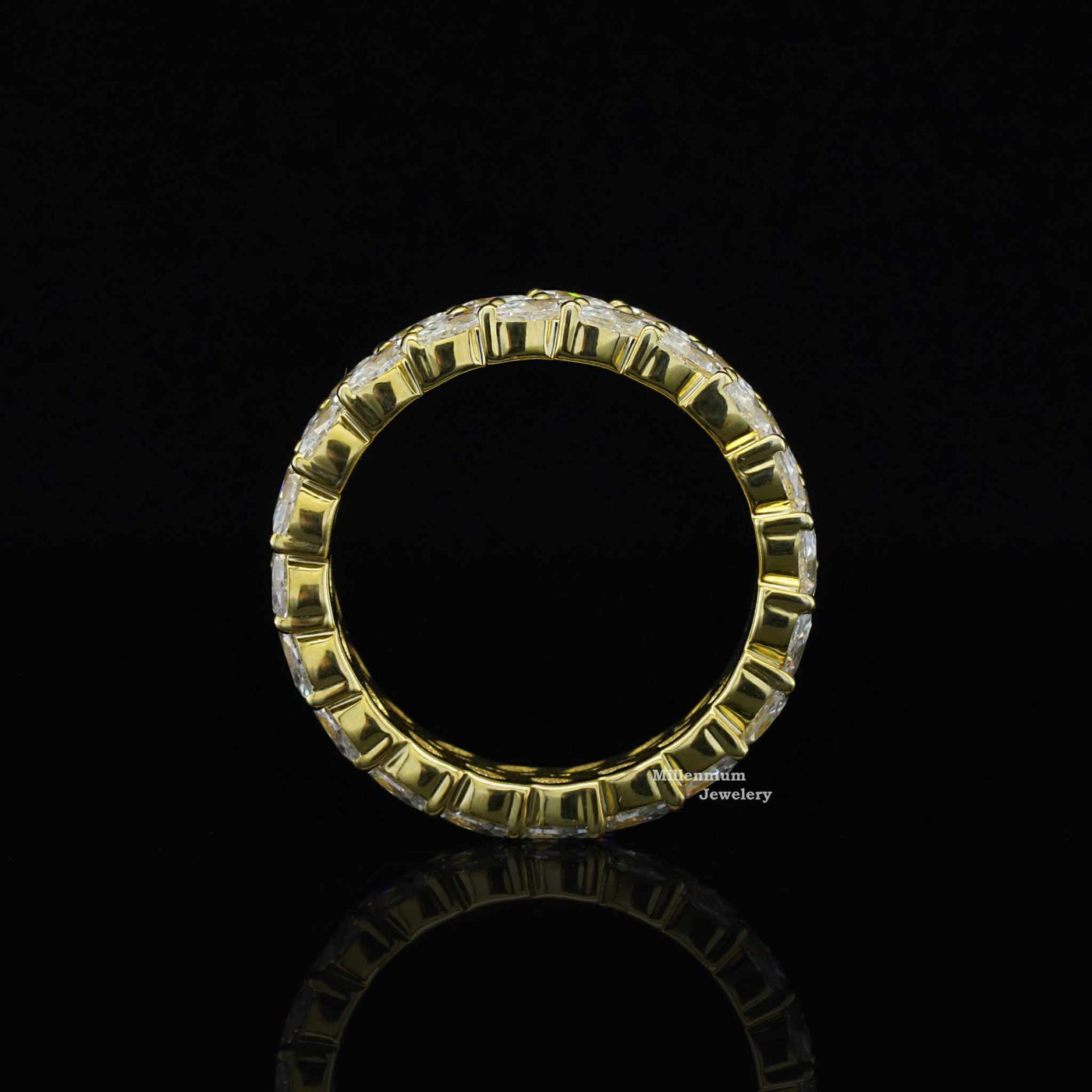 4.5ct Marquise Shape Eternity Moissanite Band