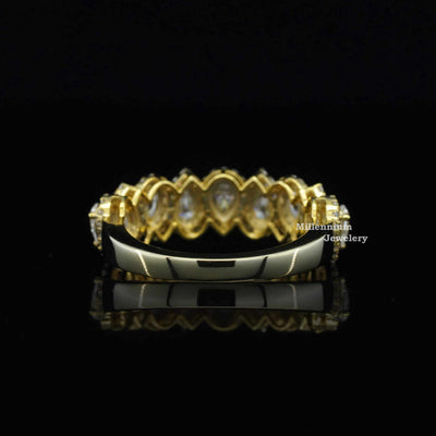 2ct Half Eternity Moissanite Band For Women