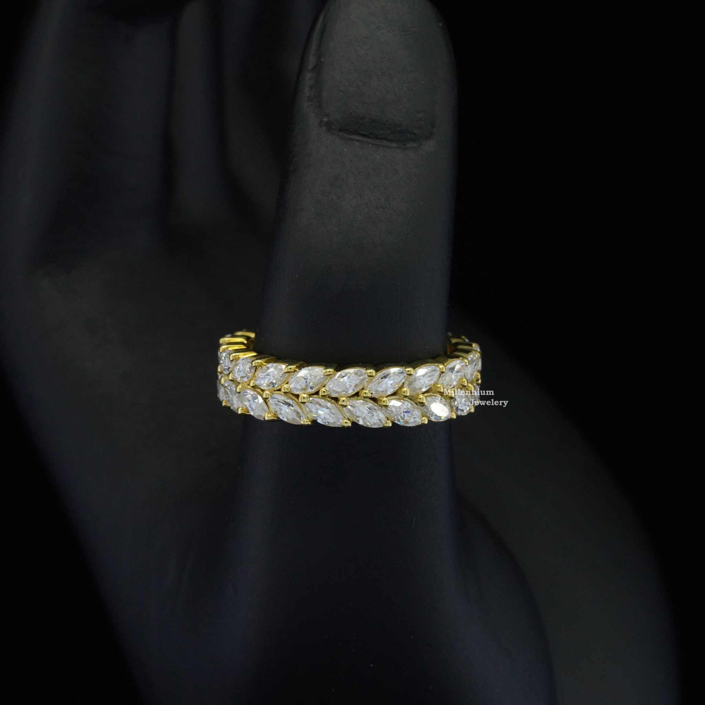 4.5ct Marquise Shape Eternity Moissanite Band