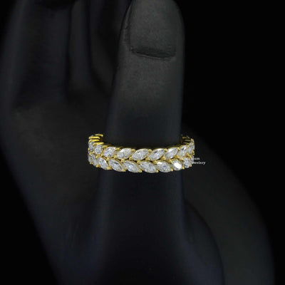4.5ct Marquise Shape Eternity Moissanite Band