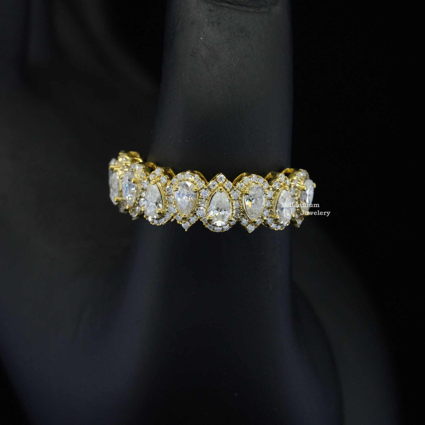 2ct Half Eternity Moissanite Band For Women