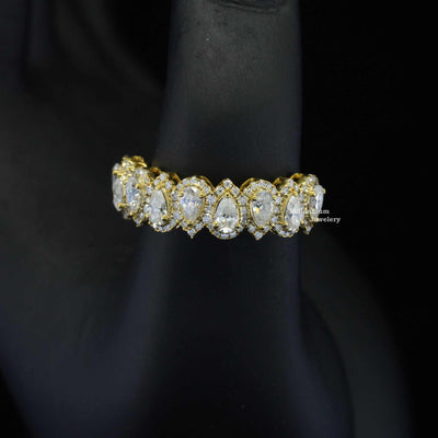 2ct Half Eternity Moissanite Band For Women