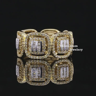 Fabulous Hip Hop Style Championship Moissanite Diamond Ring Video