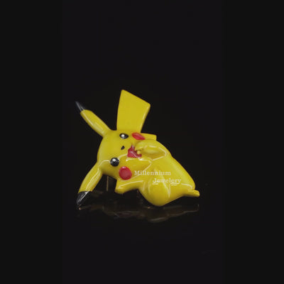 Beautiful Enamel Pikachu Custom Pendant