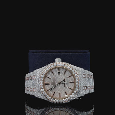 Elegant Moissanite Diamond Iced Out Watch Best For Office Wear Video