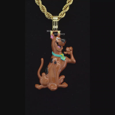 Unique Scooby Doo 3d Enamel Custom Pendant For Men